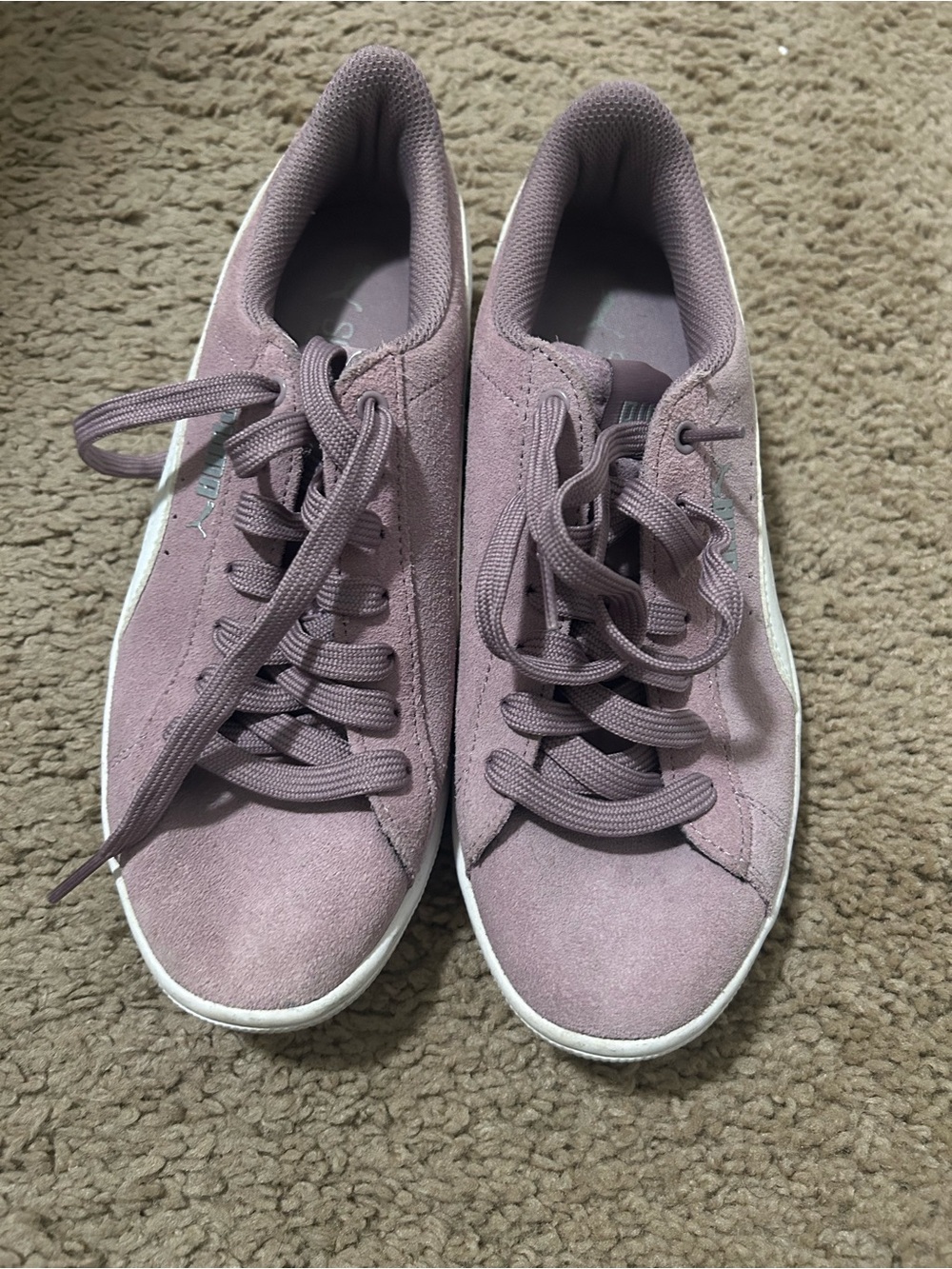 Puma Women's Suede Sneakers in Mauve